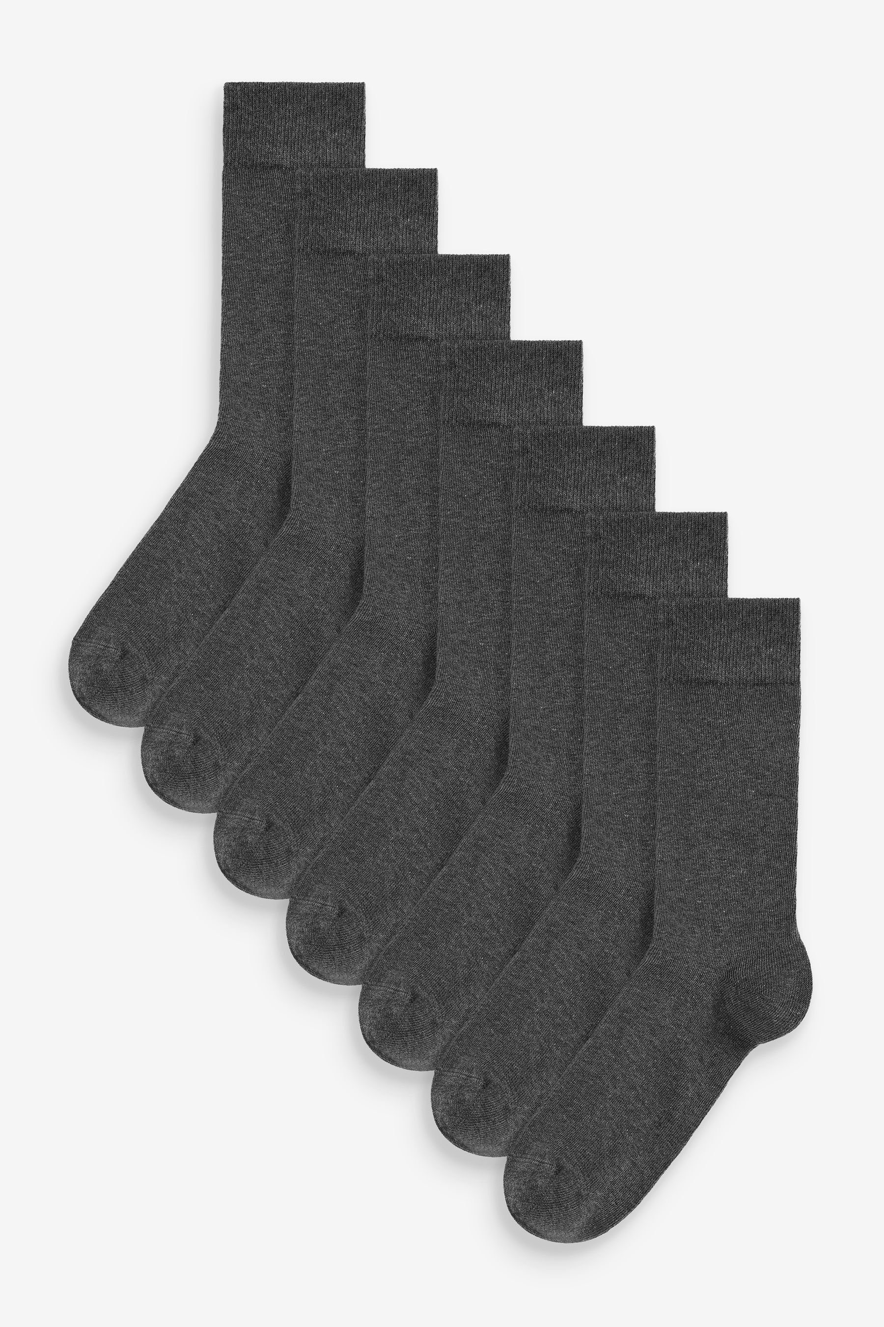 Next Kurzsocken Essential Socken im 7er-Pack (7-Paar) Charcoal Grey