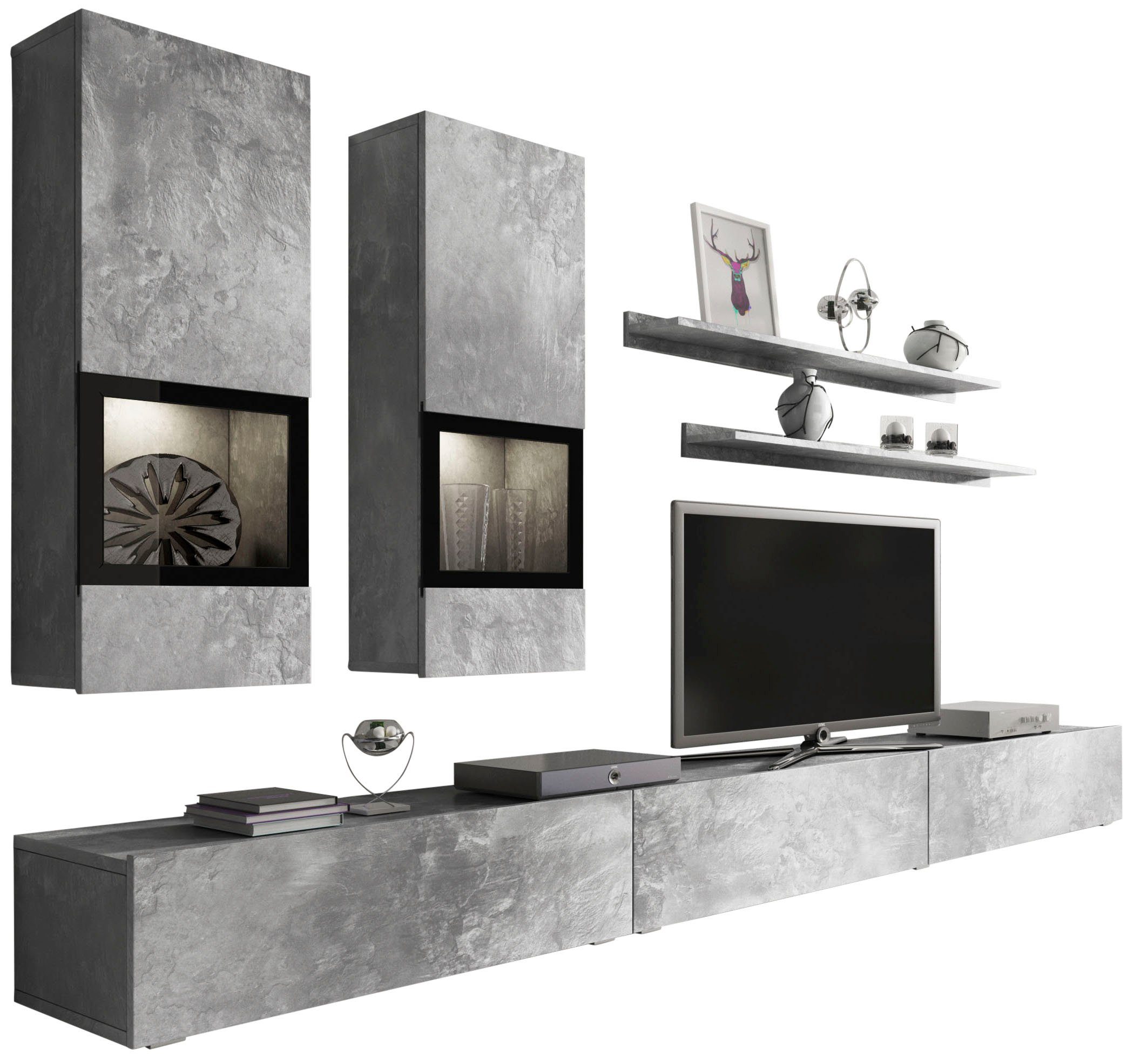 OTTO home Wohnwand Baros, (Set, 6-St)