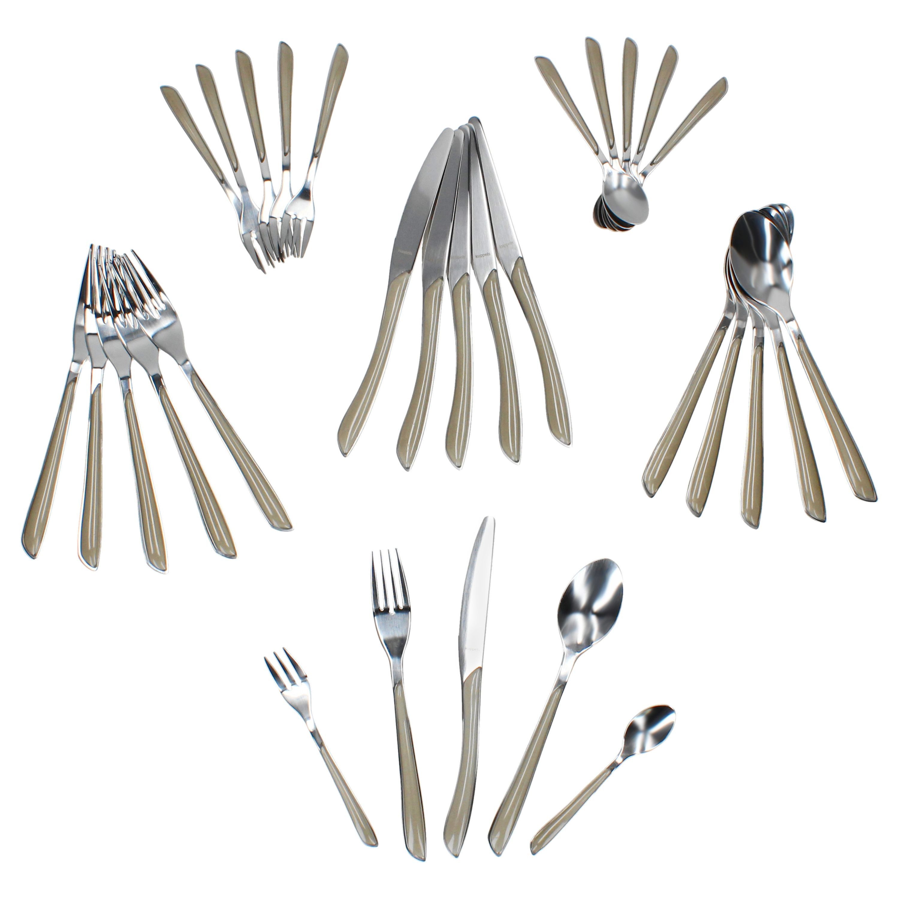 Ritzenhoff & Breker Besteck-Set Ritzenhoff 30tlg Beauty Besteck-Set taupe für 6 Personen, Edelstahl
