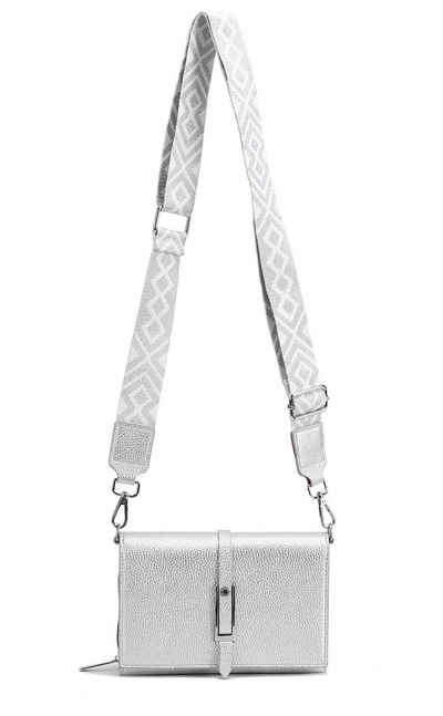 ITALYSHOP24 Schultertasche Damen CROSS OVER BODY Brusttasche Umhängetasche Clutch mit Geldbörse (kleine Gürtel-Tasche, 3 getrennte Fächer, breites Gurt, Kartenetui), Bodybag Geldtasche Muster Сумкиgurt, Handyfach, Leder Optik, leicht