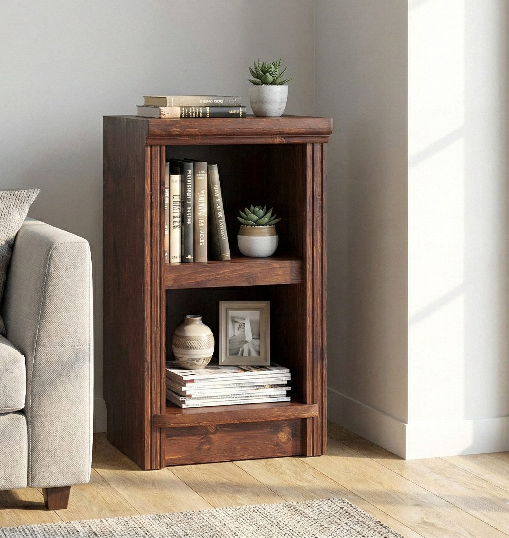 OTTO home Standregal Riga Bücherregal Regal Breite/Tiefe 40/29 cm, aus massiver Kiefer, FSC®-zertifiziert