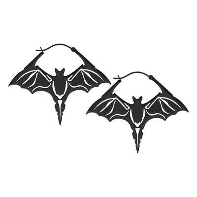 Wildcat Paar Creolen Bat Hoops, Hochglanzpoliert,Wasserfest