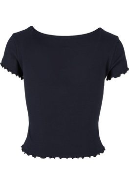 URBAN CLASSICS T-Shirt Urban Classics Damen Ladies Rib Babylock Tee (1-tlg)