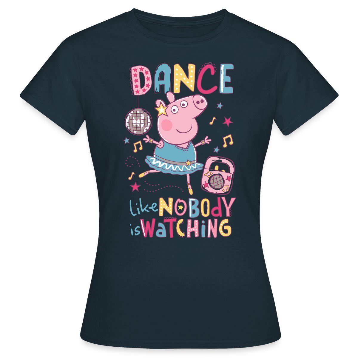 Spreadshirt T-Shirt Peppa Wutz Dancing Queen günstig online kaufen