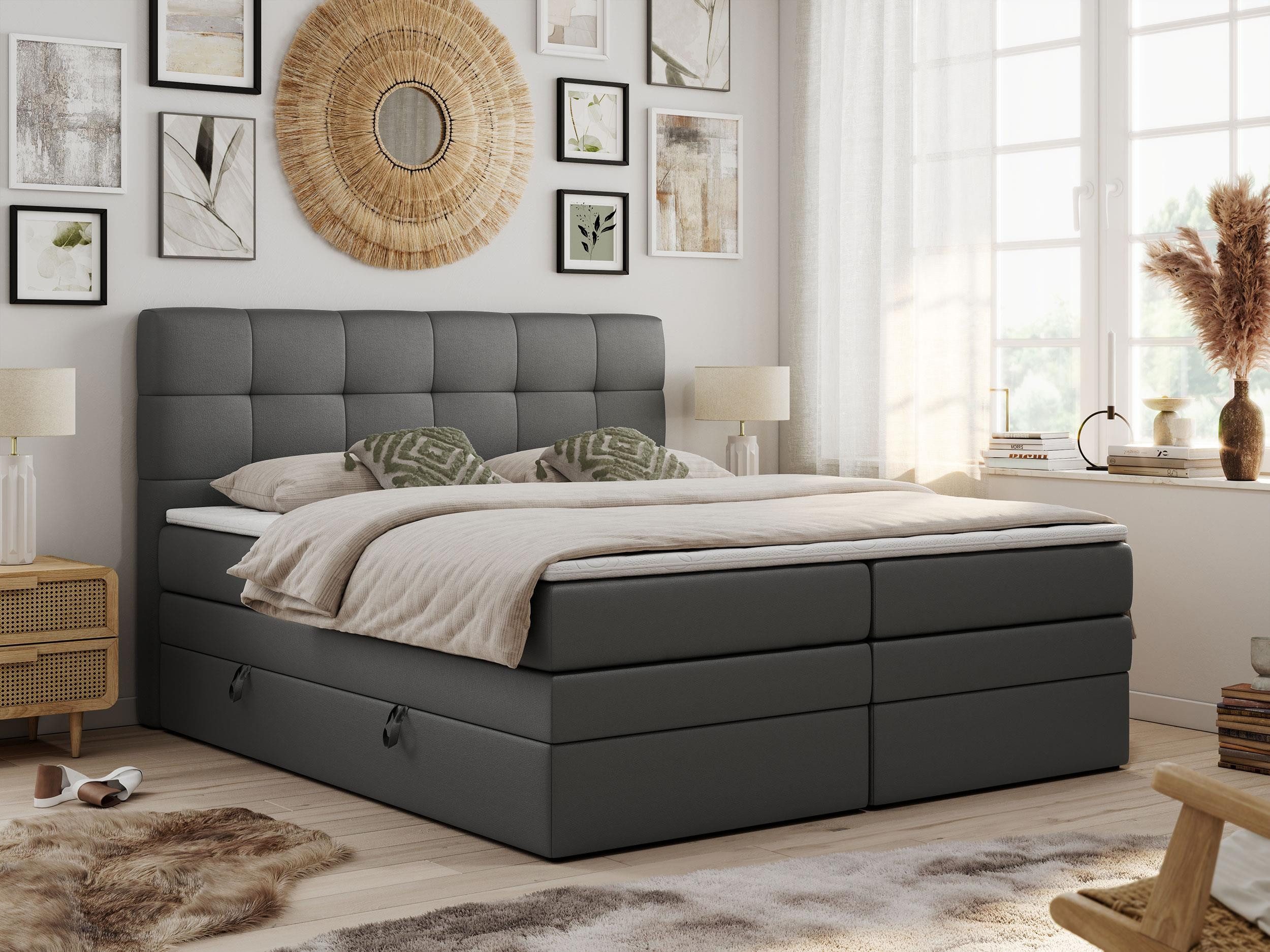 MKS MÖBEL Boxspringbett LUKA KING (King günstig online kaufen