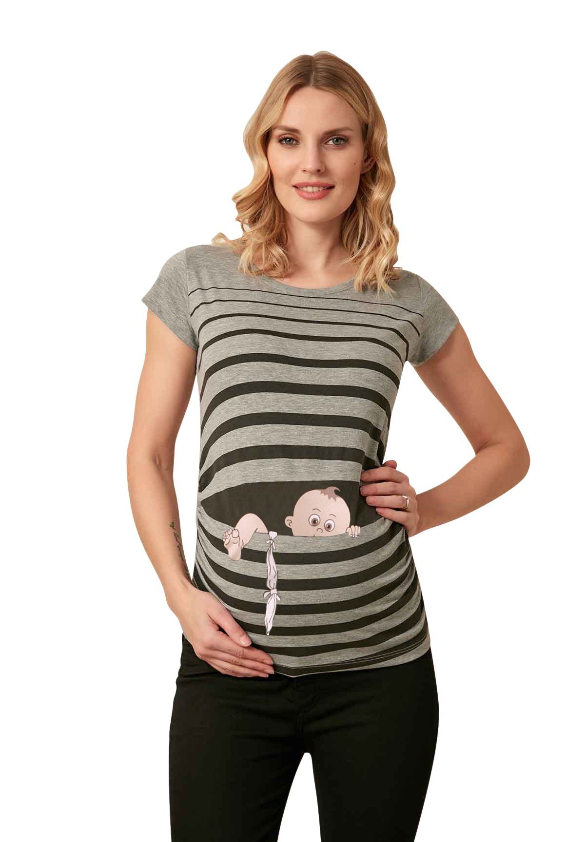 Umstandsshirt Baby Flucht
