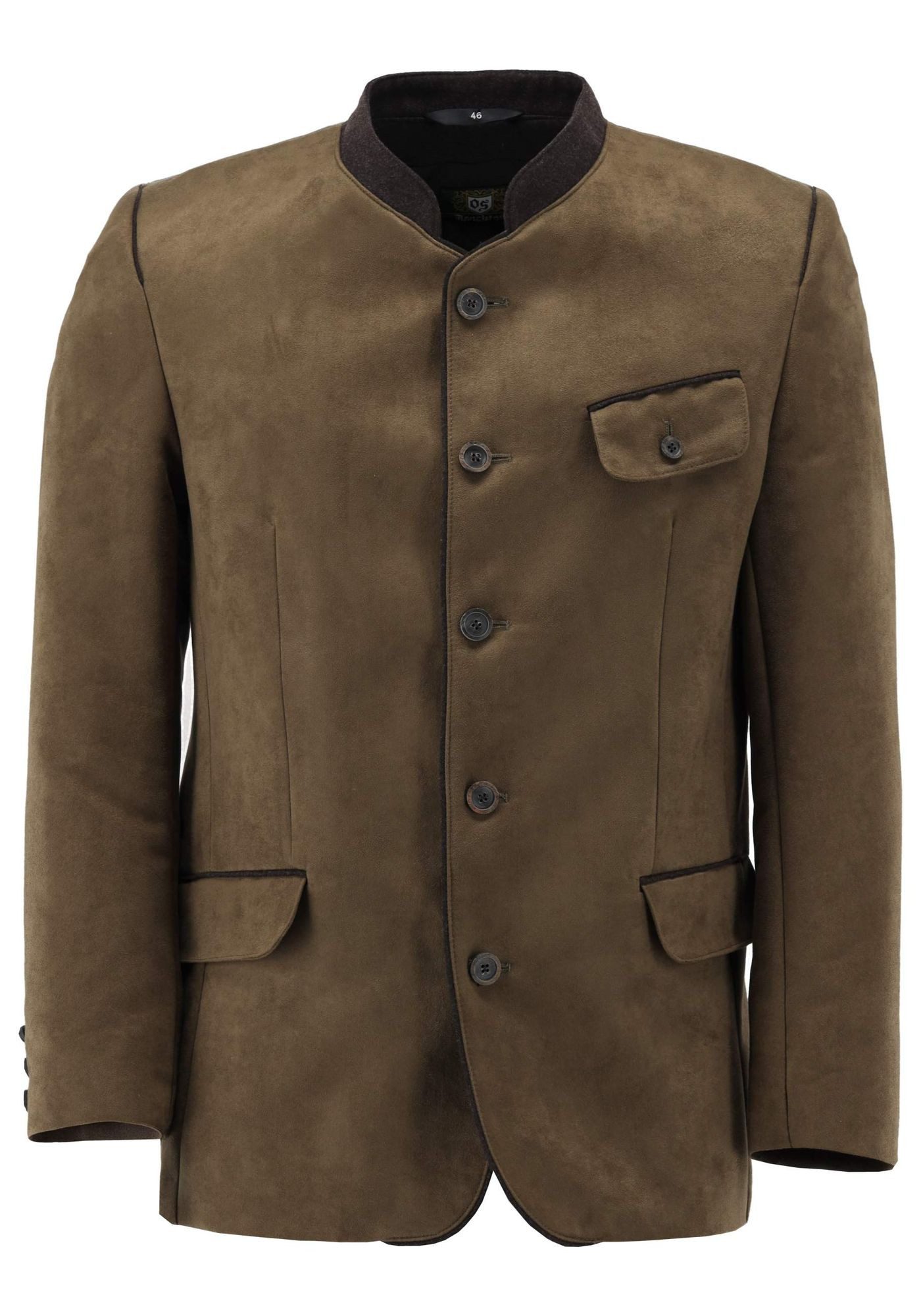 OS Trachten Trachtenjanker Julki Slim Fit, 1/1-Arm, Stehkragen
