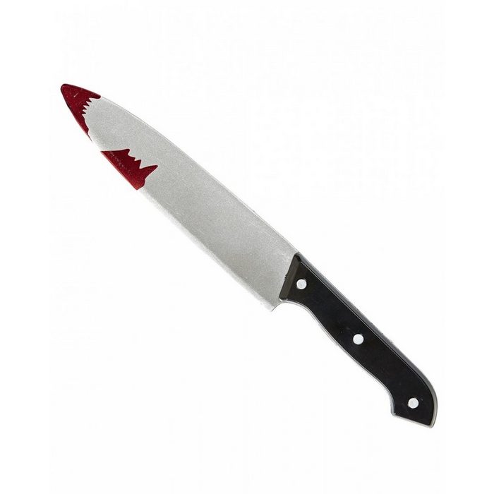 Horror-Shop Blaster Schlachthaus Messer mit Blutspritzer als Spielzeug