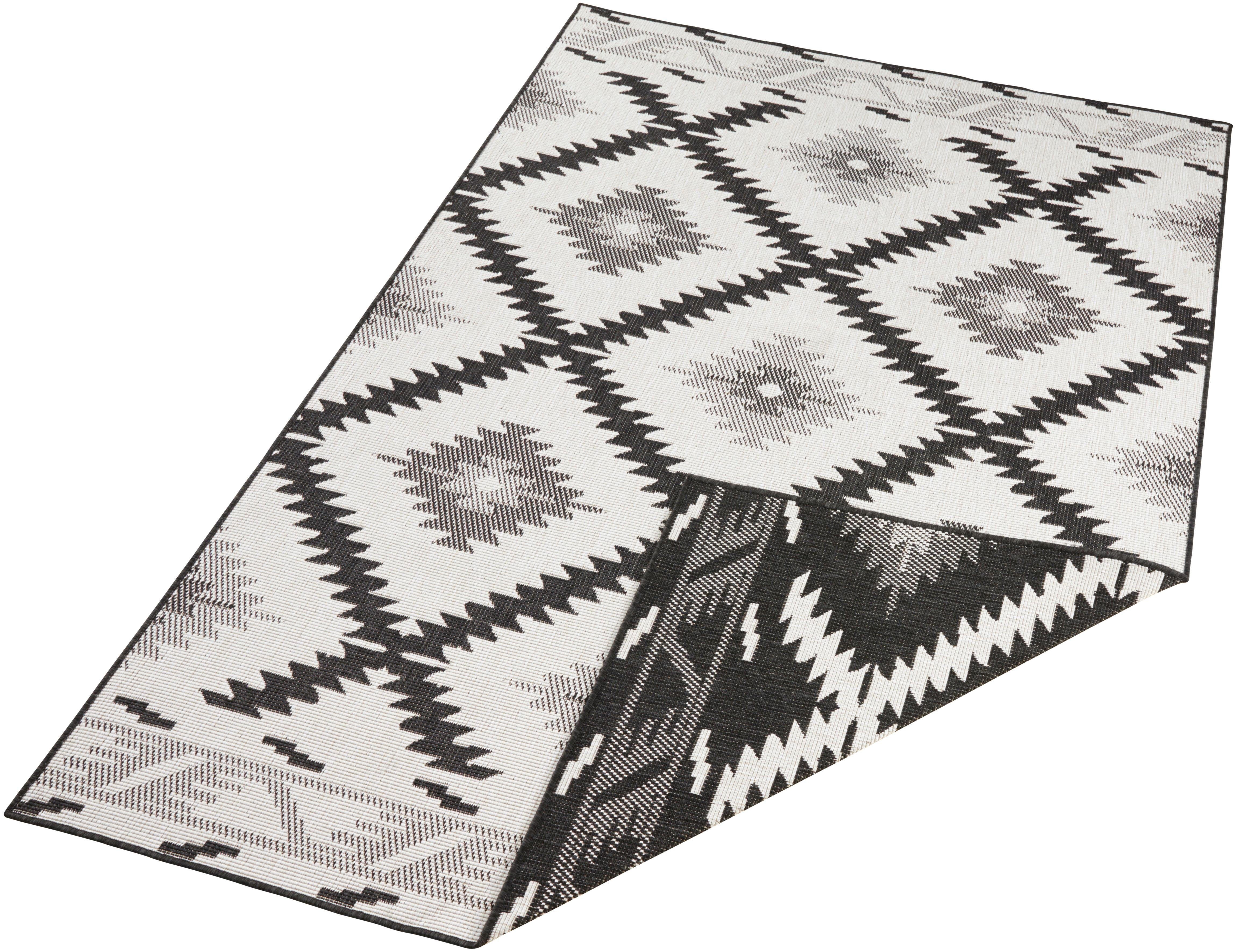 Teppich Malibu, NORTHRUGS, rechteckig, Höhe: 5 mm, In-und Outdoor geeignet,  Robust, Pflegeleicht, Flachgewebe, Wendbar