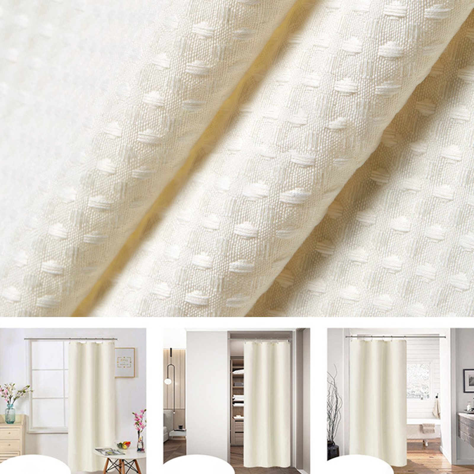 REDOM Duschvorhang Polyester Badewannenvorhang Breite 180 günstig online kaufen
