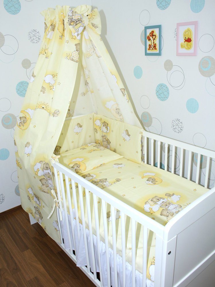 Primawela Babybettwäsche Baby Bettset- 6 teiliges Set mit Vollstoff Himmel günstig online kaufen
