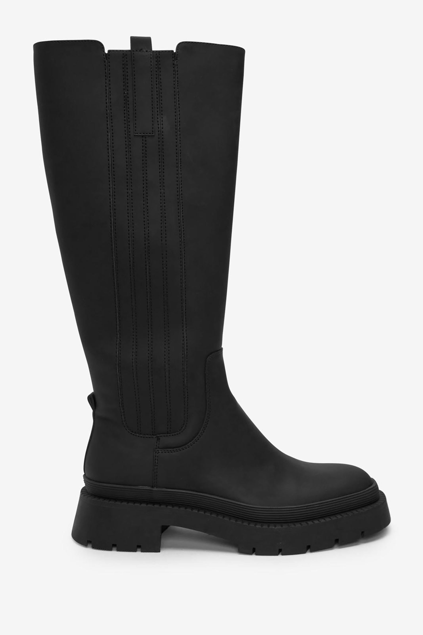 Black (1-tlg) Comfort® Gummierte Next Forever Profilsohle Stiefel mit Stiefel