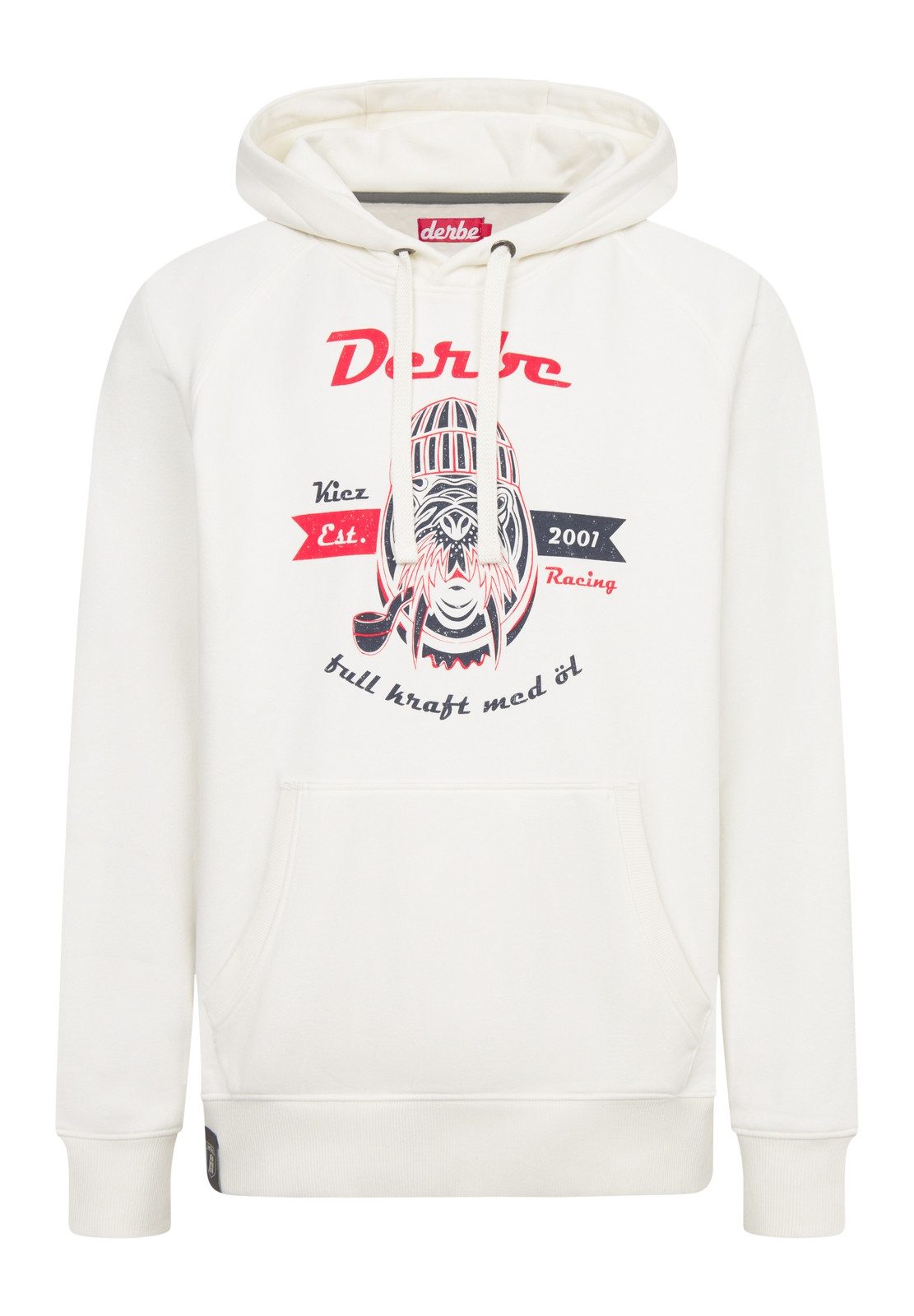 Derbe Hoodie Hoodie Kiez Racing mit großem Print