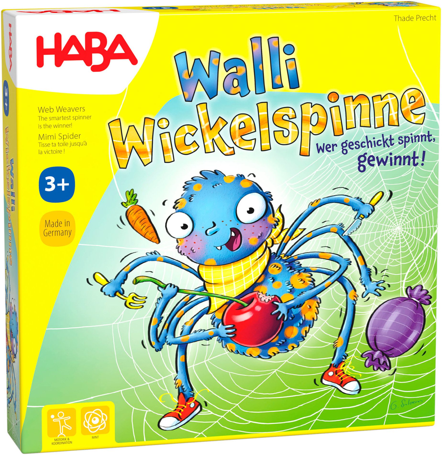 Haba Spiel Walli Wickelspinne, Mitbringspiel, Made in Germany
