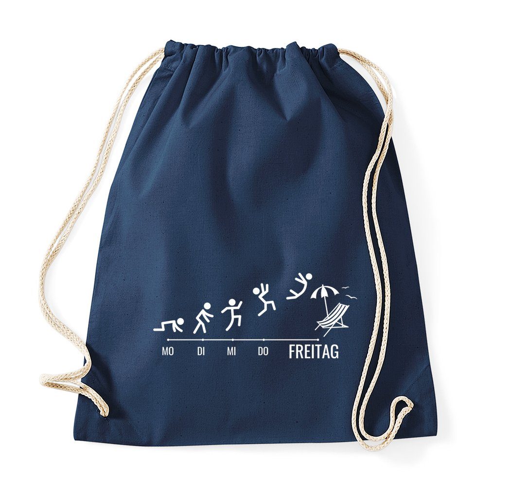 Youth Designz Turnbeutel Freitag Wochenende Baumwoll Tasche, mit trendigem Motiv