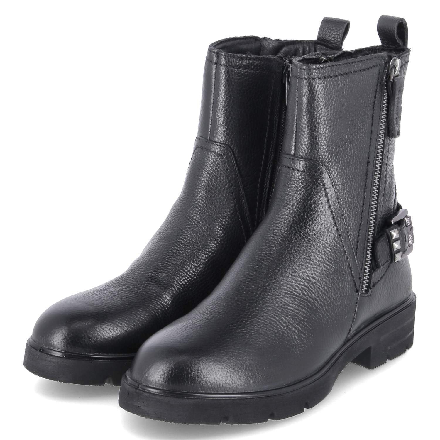 Tamaris 1-25421-45/001 Damen Glattleder black Schlupfstiefel