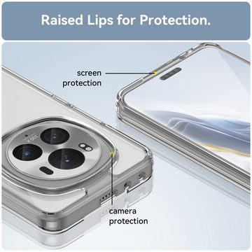 Wigento Handyhülle Für Honor Magic 6 Pro TPU / Acryl Schutz Handy Hülle Case Transparent