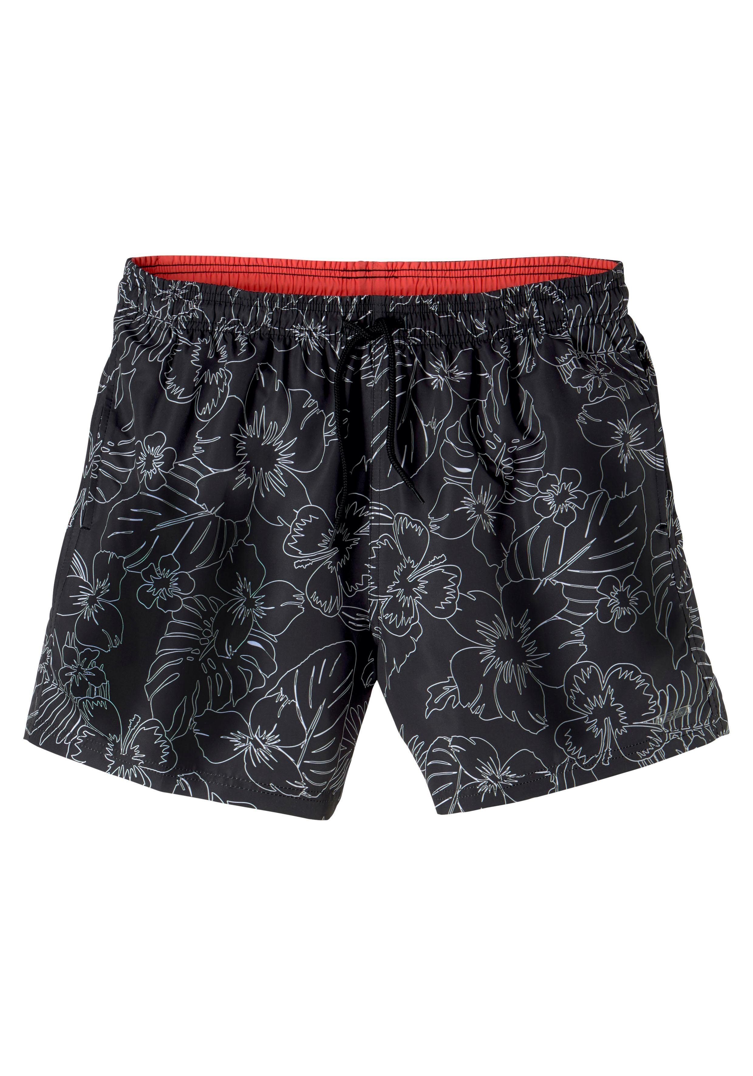 s.Oliver Badeshorts mit modernem Print günstig online kaufen