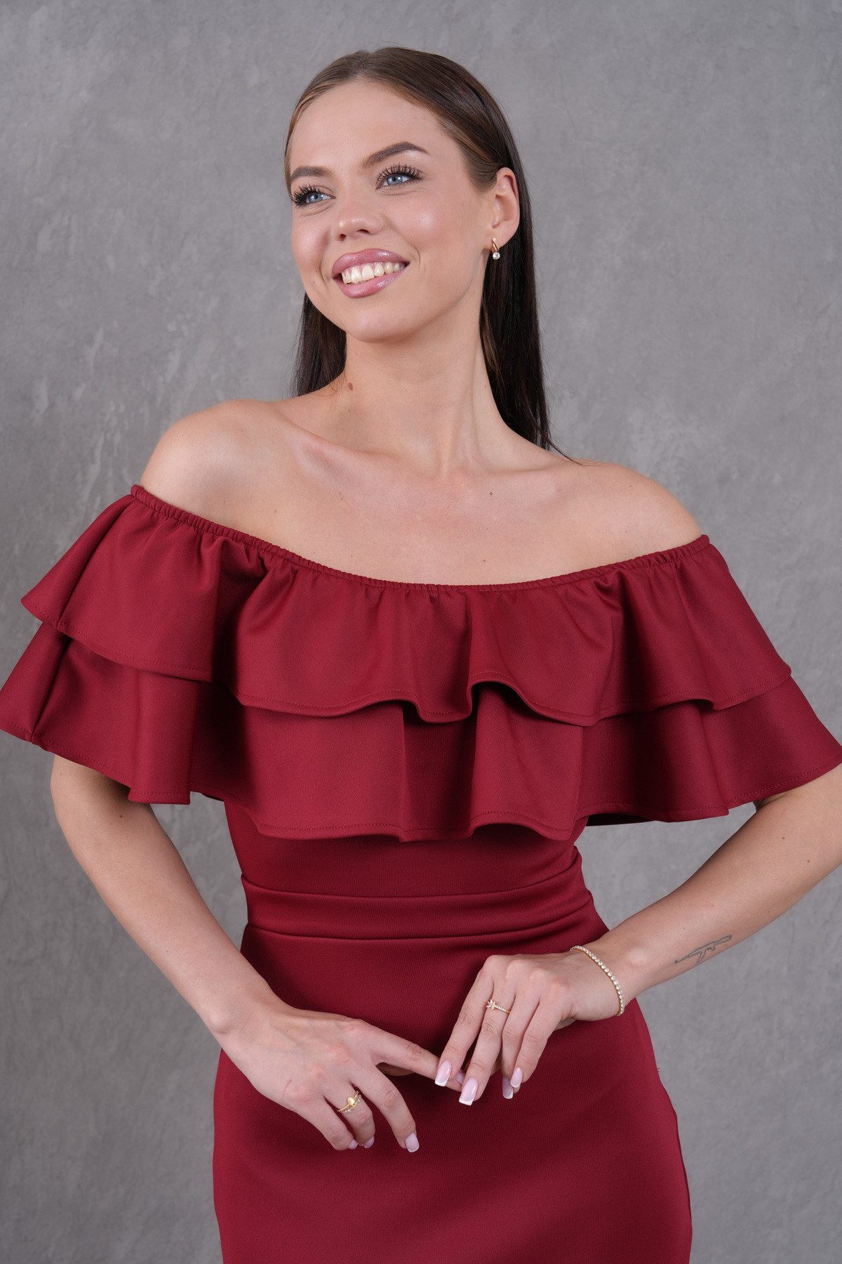 WOMAN VISION Minikleid Trägerloses Midi-Bleistiftkleid günstig online kaufen