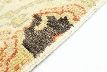 Wollteppich Designer Teppich handgeknüpft beige, morgenland, rechteckig, Höhe: 6 mm, handgeknüpft