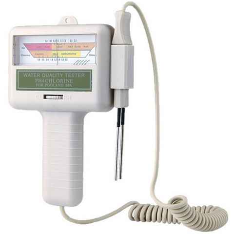 GelldG Wasserteststreifen Wassertestgerät PH Chlor Messgerät, 1-St.