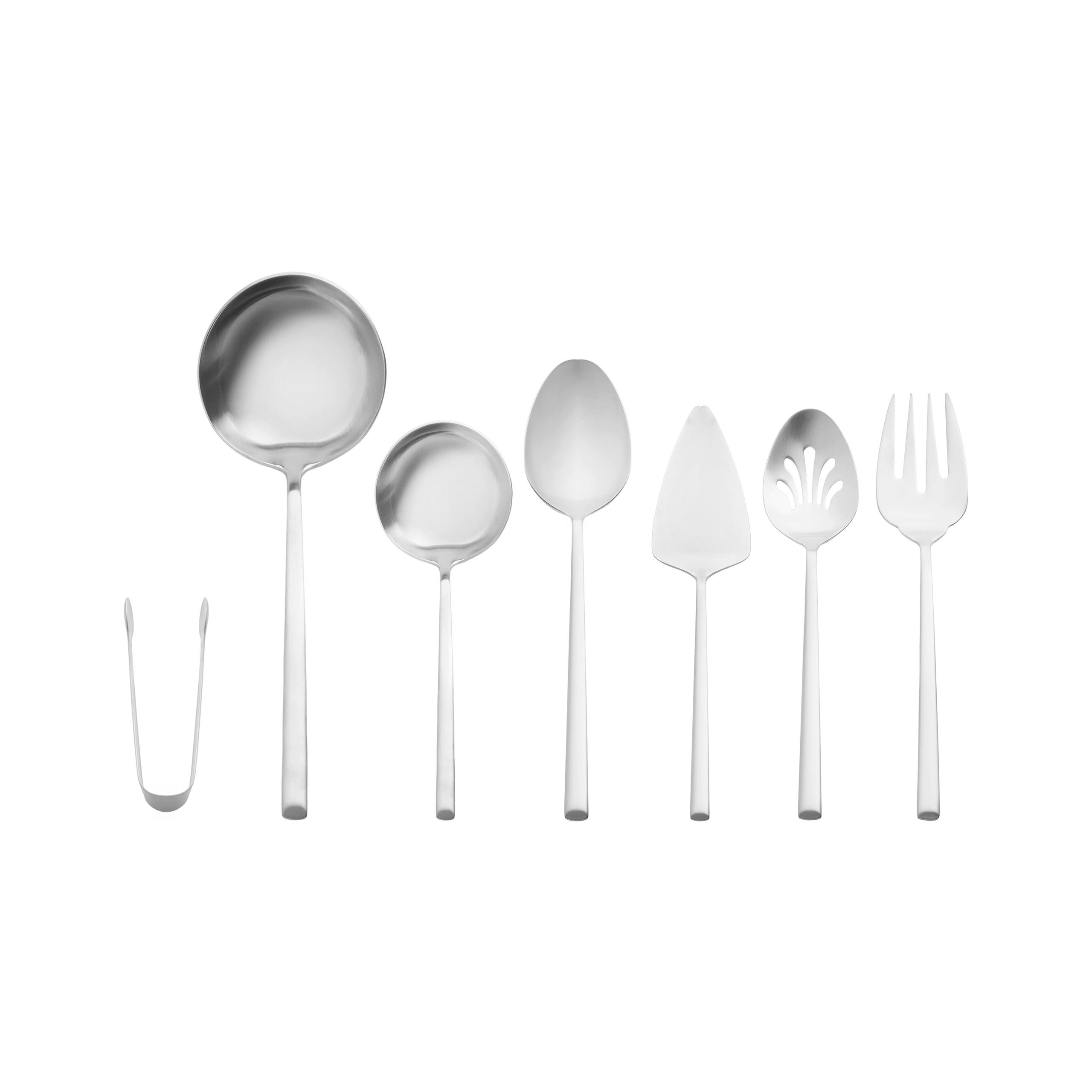 Karaca Kochbesteck-Set Karaca Tivoli 7-teiliges Servierset in Box, Silber