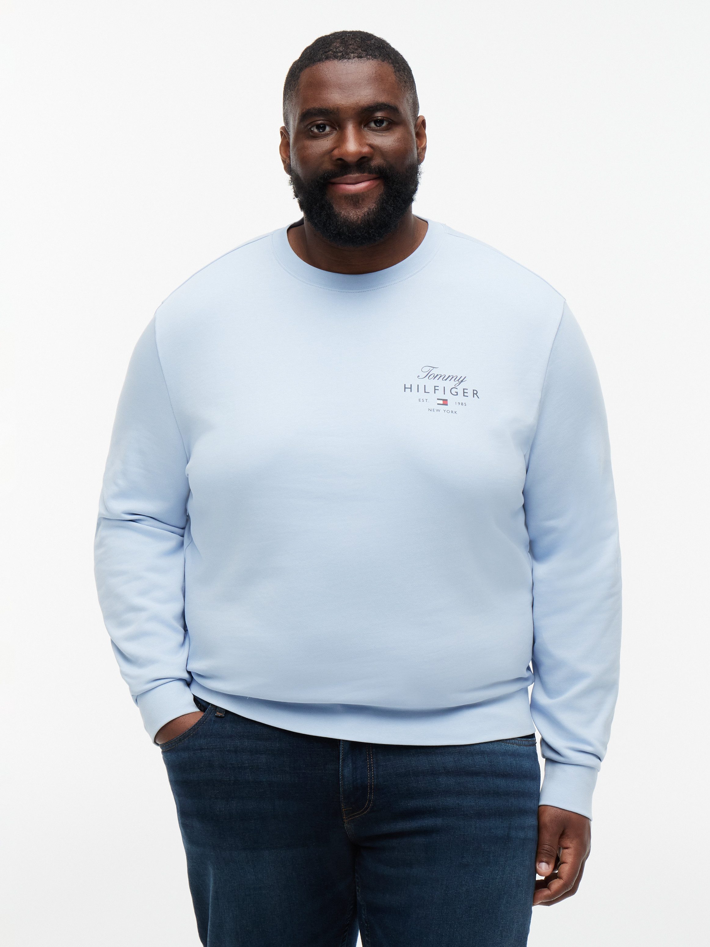 Tommy Hilfiger Big & Tall Sweatshirt BT-SCRIPT STACK Große Größen