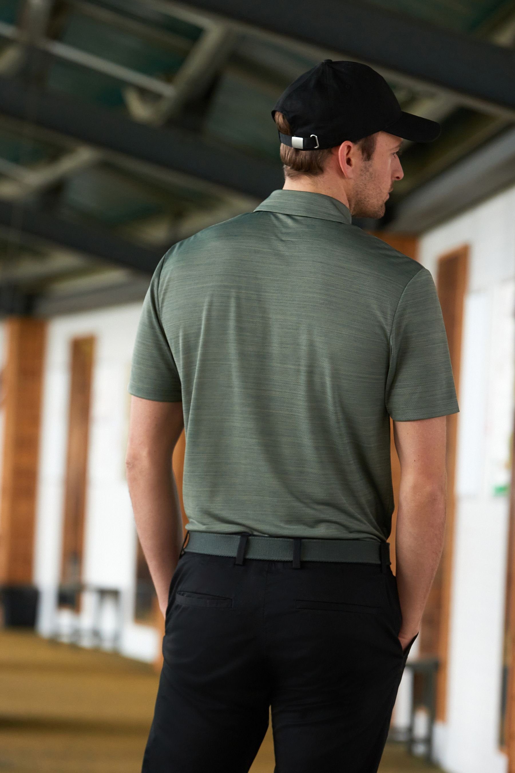 Next Poloshirt (1-tlg) Green Golf Sage Polohemd Next Active