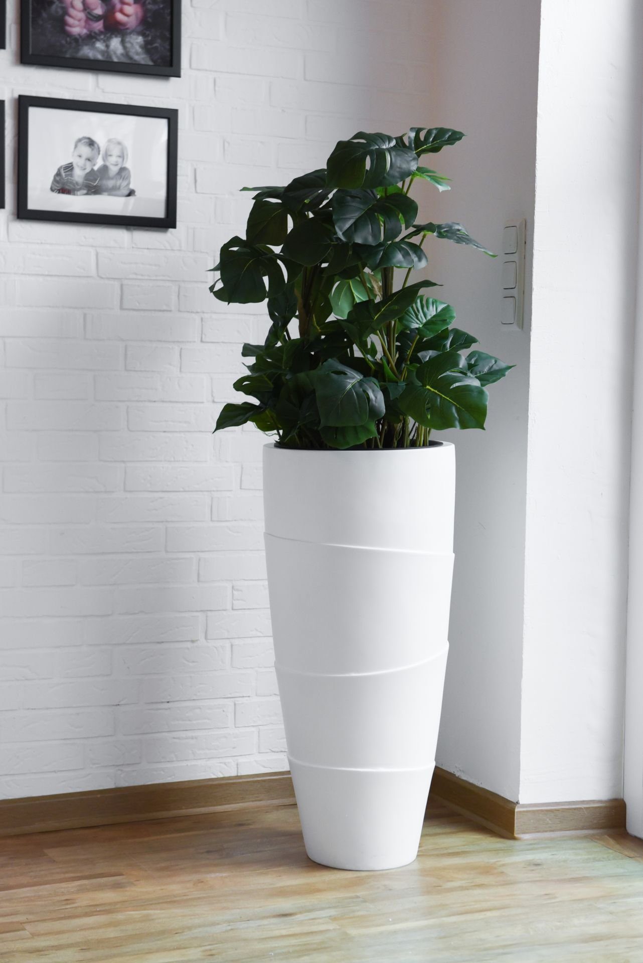 im 48x85, Monstera - VIVANNO, MONSTERA Kunststoff Kunstpflanze Höhe 85 künstliche Kunstpflanze Topf cm