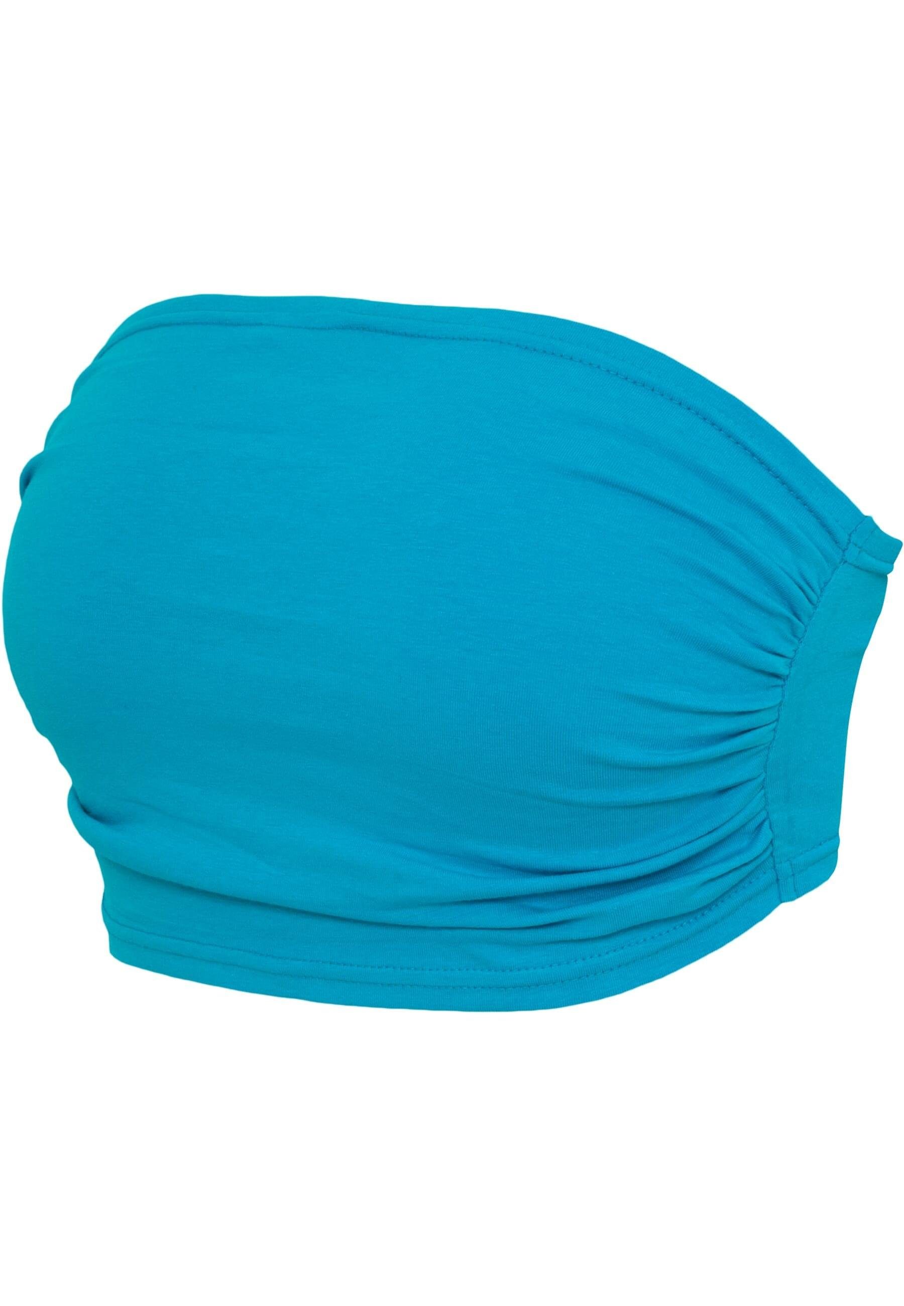 URBAN CLASSICS Bügelloser BH 3-Pack Ladies Damen Top Bandeau turquoise+turquoise+turquoise