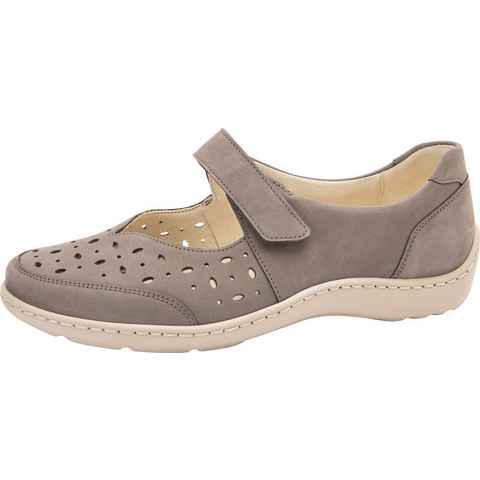 Waldläufer HENNI Ballerina Klettschuh, Komfortschuh mit Perforation, H-Weite