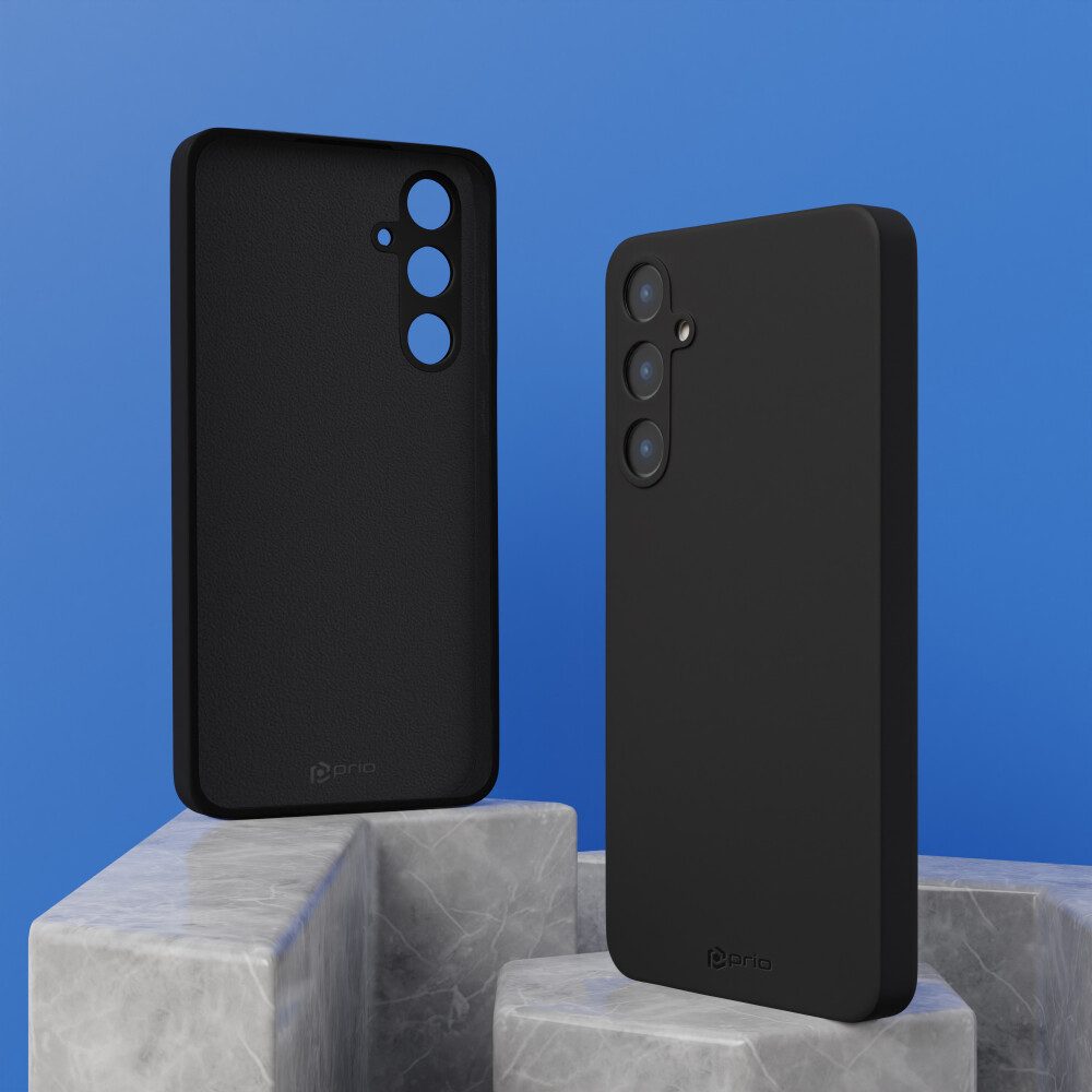 prio Handytasche prio Silikonschutzhülle für Samsung S23 Ultra schwarz (Silikonhülle)