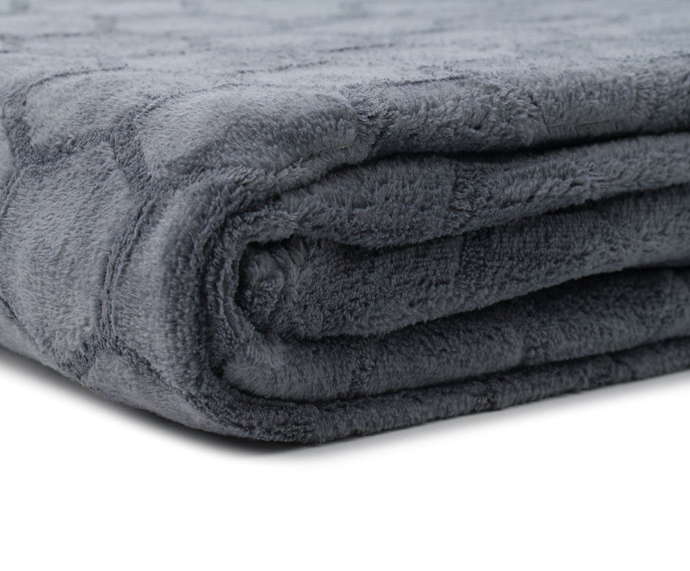 Wohndecke Flanell mit Wabenstruktur, HSC Home-Style-Creation GmbH, in vier Farben, weich und anschmiegsam