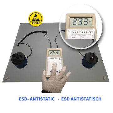 Minadax Reparatur-Set ESD Matte 80 x 30cm Antistatik Matte Manschette + Kabel + Handschuhe