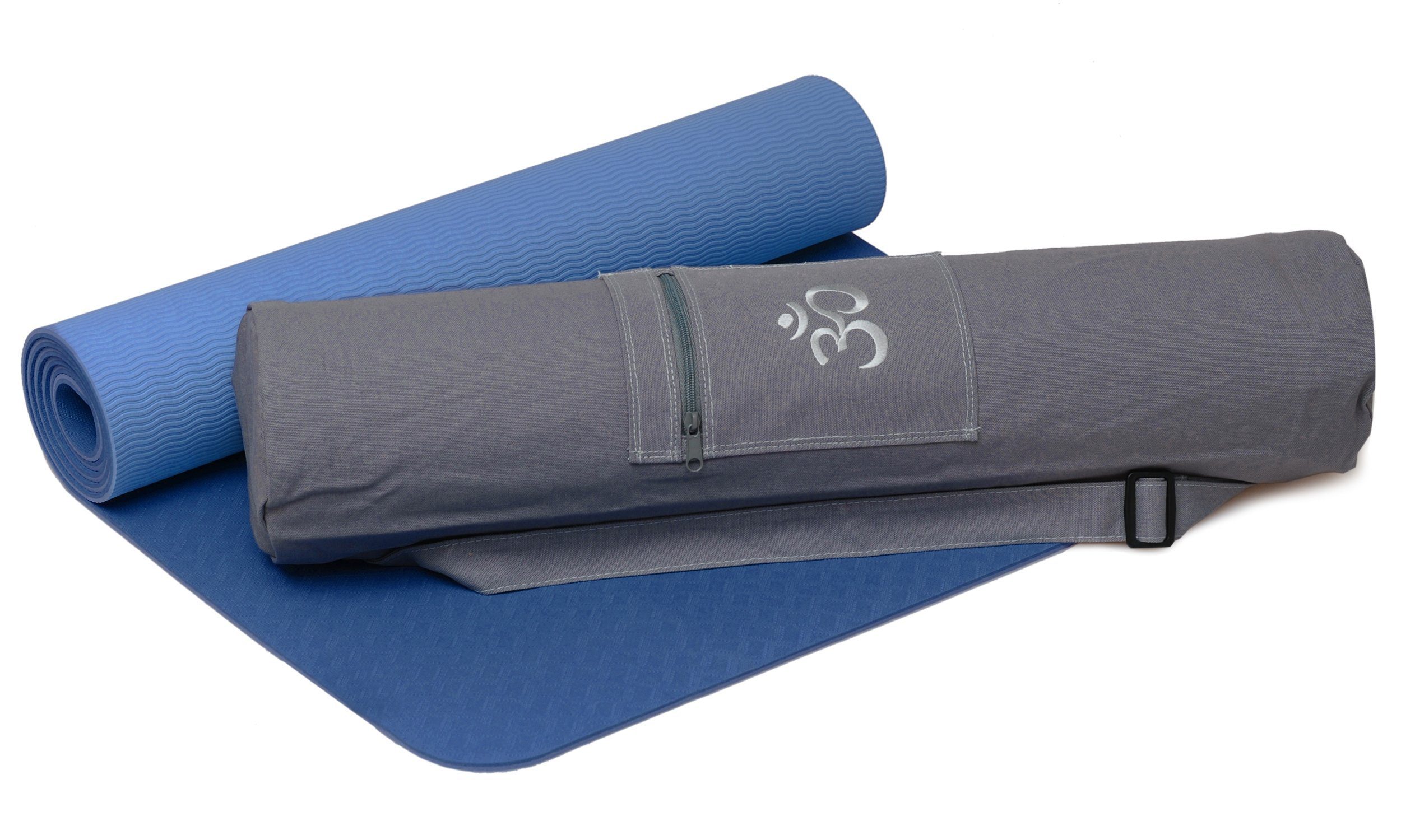 Yogistar Yogamatte Yoga Set Starter Comfort Carry (1-St., Set) blau