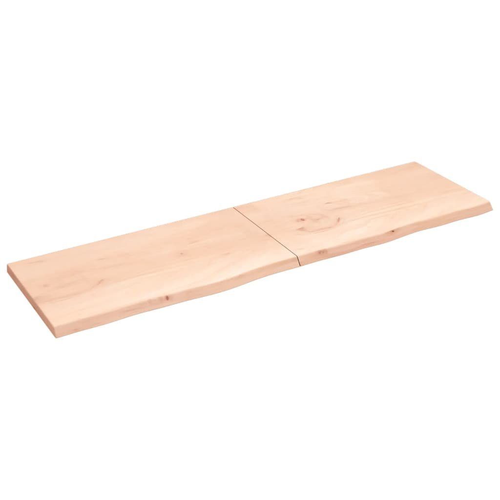 Tischplatte Unbehandelt cm furnicato Massivholz Eiche 220x60x(2-4)