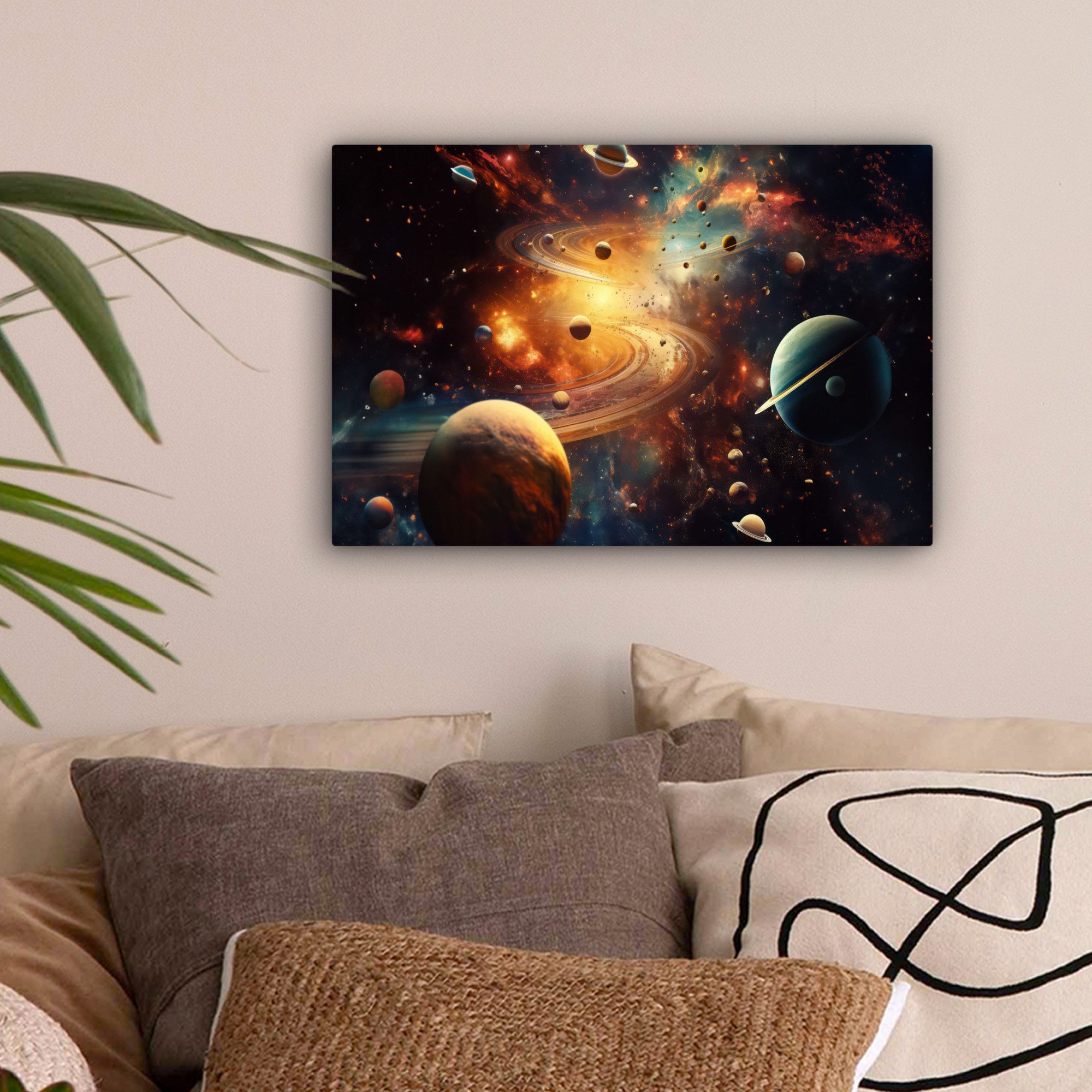 OneMillionCanvasses® Leinwandbild Galaxie - Weltraum - günstig online kaufen
