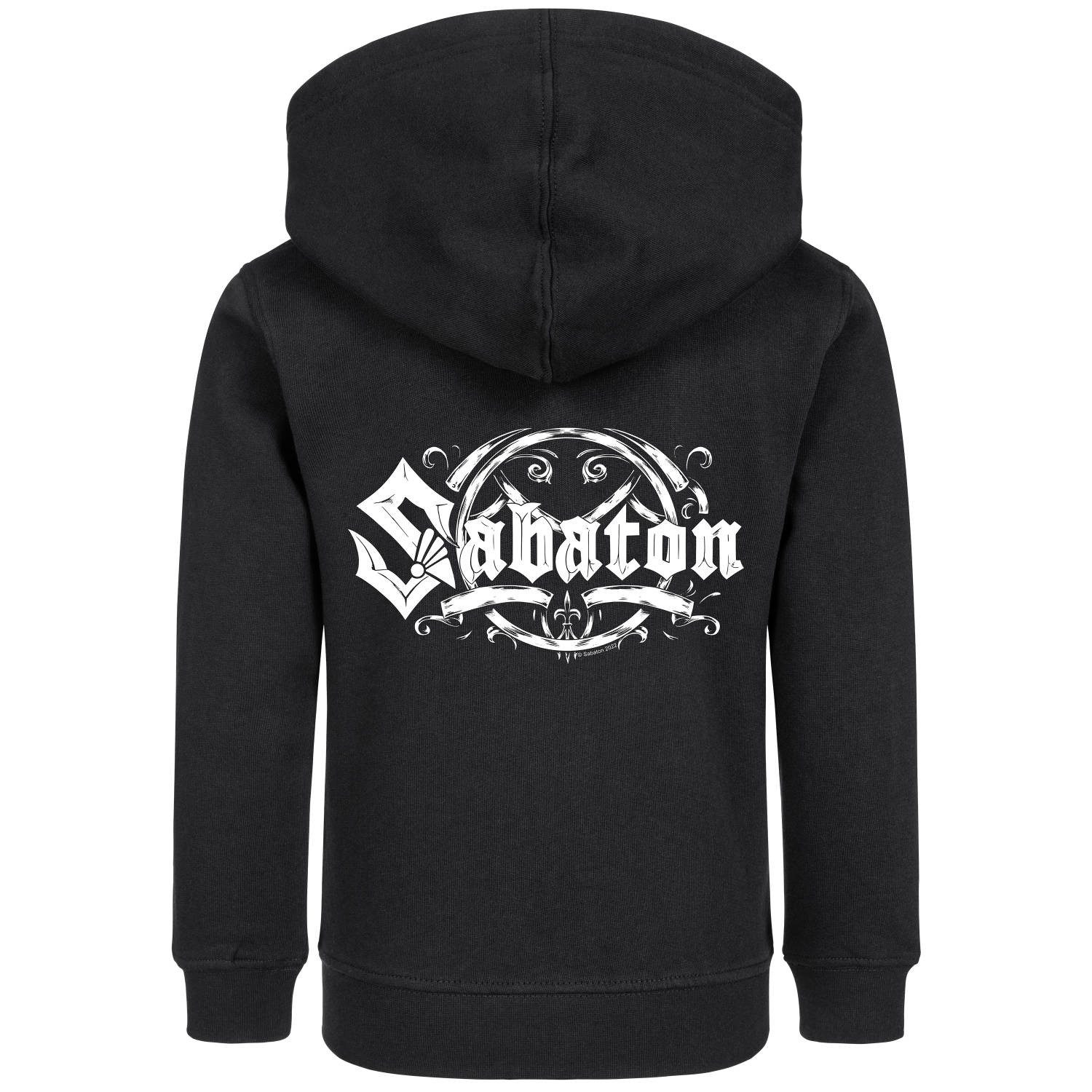 Metal Kids Kapuzensweatjacke mit Sabaton (Crest) Aufdruck für Kinder von 2–14 Jahren