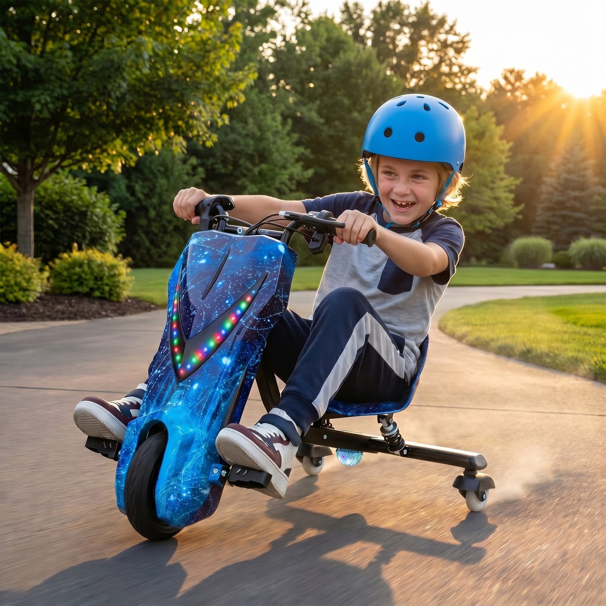 Actionbikes Motors Dreiradscooter Driftscooter Drifter 360, Roller, (Drift Scooter, Roller für Kinder, Drift Roller)
