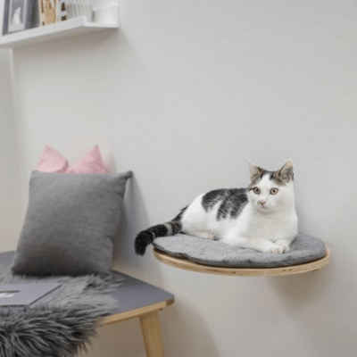 Kerbl Tierbett Wandliegebrett für Katzen Tofana 35 x 50 cm Grau 81543