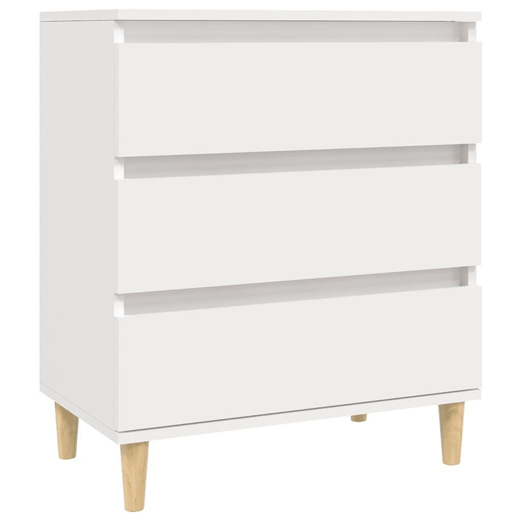 vidaXL Kommode NA Kommode Sideboard Weiß 60x35x70 cm Spanplatte 3 Schubladen für Wohn