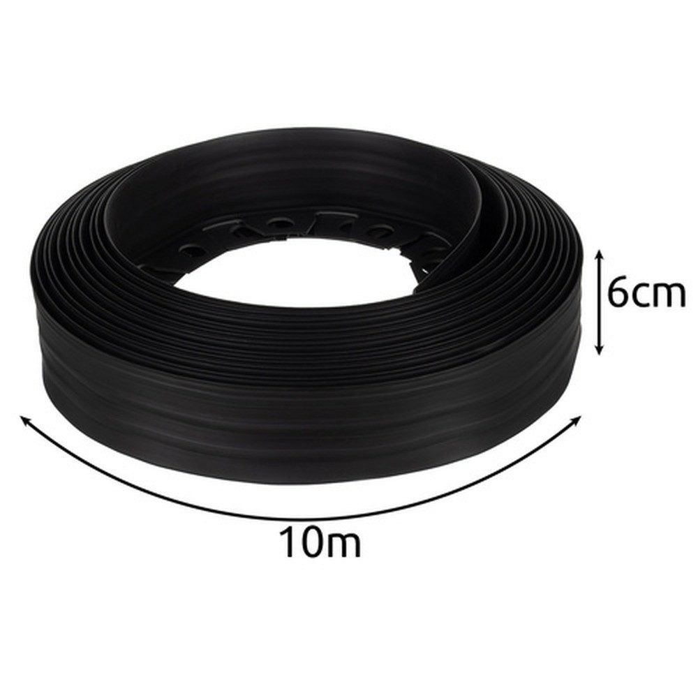 Gardlov Beetbegrenzung Gartenbegrenzung Rasenkanten, LxH: 1000x6 cm, Spar-Set, flexibel, UV-, regen- und frostbeständiges PE verhindert Reißen oder Verblassen