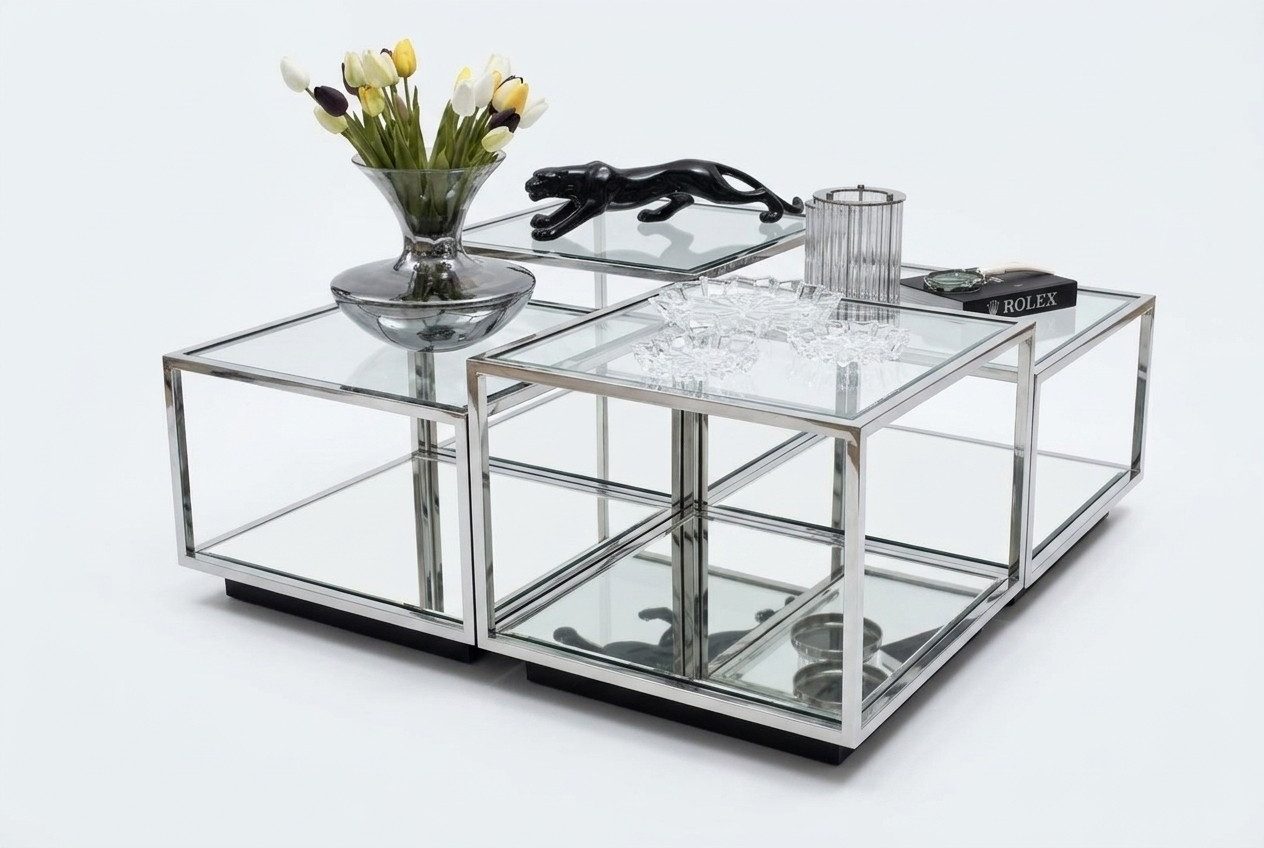 JVmoebel Couchtisch Glas Couchtisch mit modernem Design für stilvolles Wohnen (1-St., Couchtisch), Made in Europa