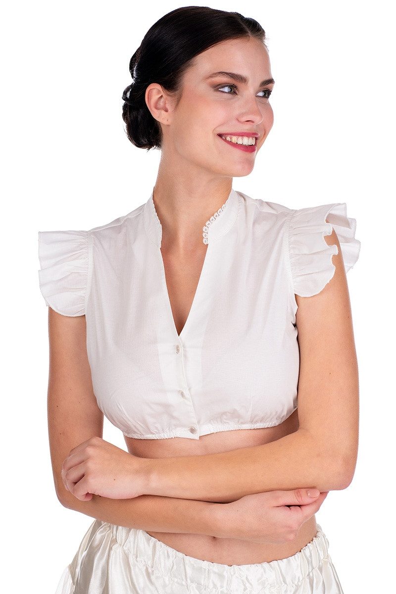 Spieth & Wensky Dirndlbluse Dirndlbluse - DARLEE - creme, schwarz günstig online kaufen