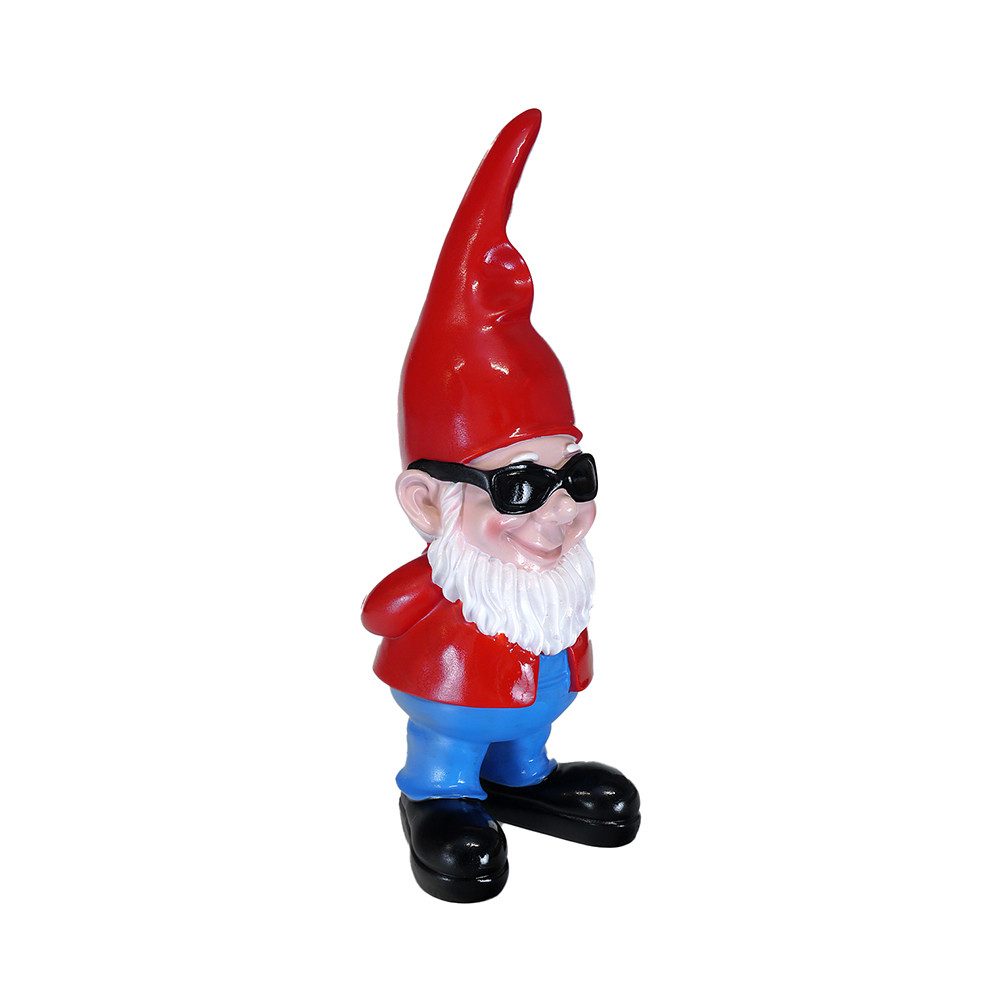 AFG Dekofigur Gartenzwerg mit Sonnenbrille Deco Figur bunt aus Kunstharz (1 St)