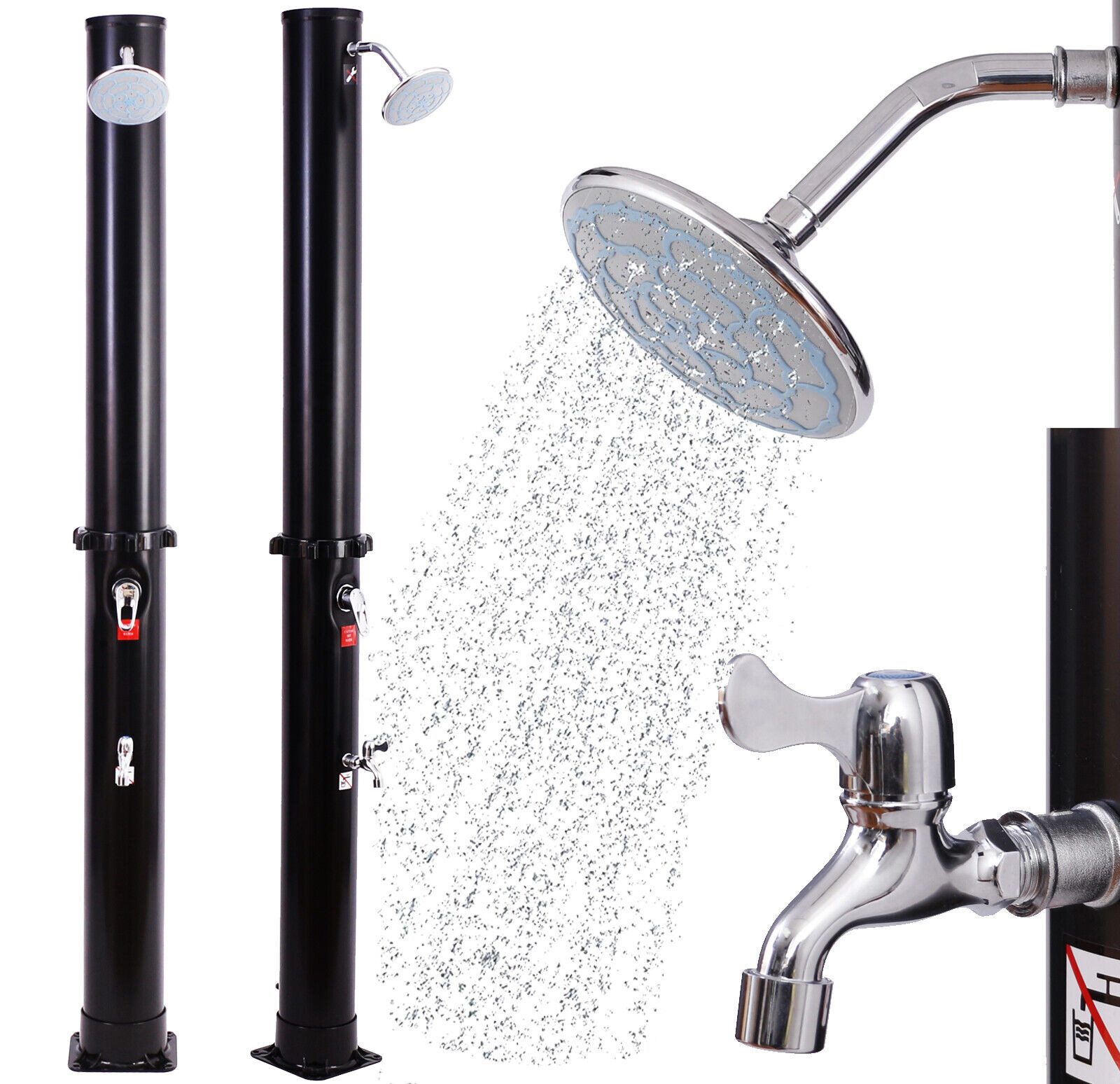 DMS Gartendusche Solardusche 35L Gartendusche Pooldusche Camping Regendusche