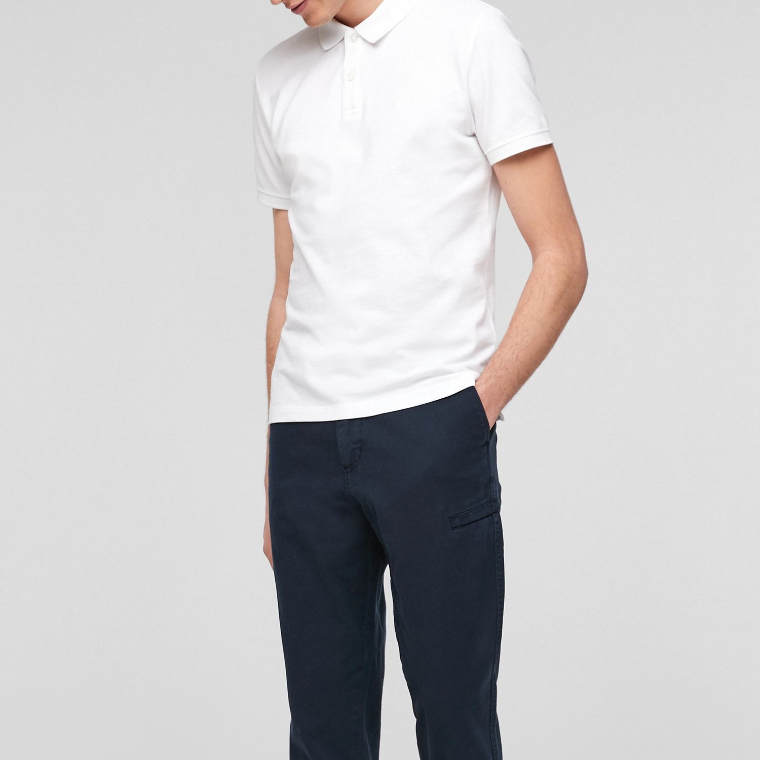 s.Oliver Poloshirt (2-tlg) 2 Knöpfe, Logo-Stickerei, klassisch, sportive Piqué-Struktur, 2er Pack