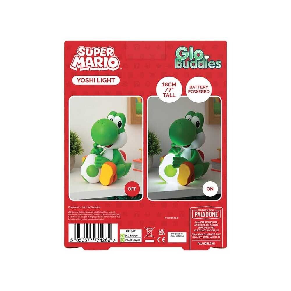 Paladone LED Dekolicht Super Mario GloBuddies Leuchte Yoshi 18 cm – Bild 3 von 5