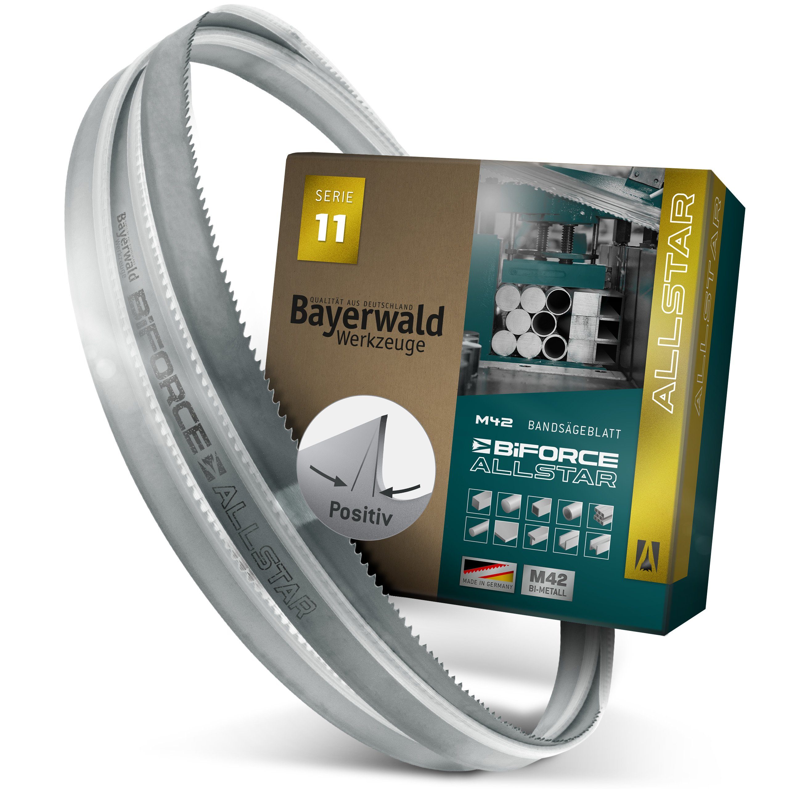 QUALITÄT AUS DEUTSCHLAND Bayerwald Werkzeuge Bandsägeblatt Bayerwald M42 Bandsägeblatt BiFORCE ALLSTAR 4780