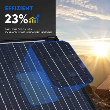 PFCTART Solaranlage 100W faltbares Photovoltaik-Panel mit verstellbarer Halterung
